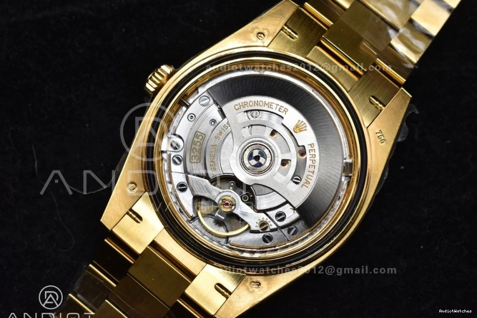 On VR3255 Dial YG Edition Sustainable 228238 654 Best 40 Bracelet Date ARF Crystal Weight) 1:1 President (Gain Gold Day 0415